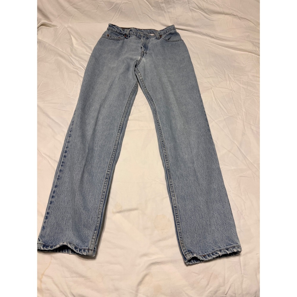 Vintage Levis 550 Relaxed Fit Tapered Leg High Rise Mom Jeans Light Wash 6 Reg M